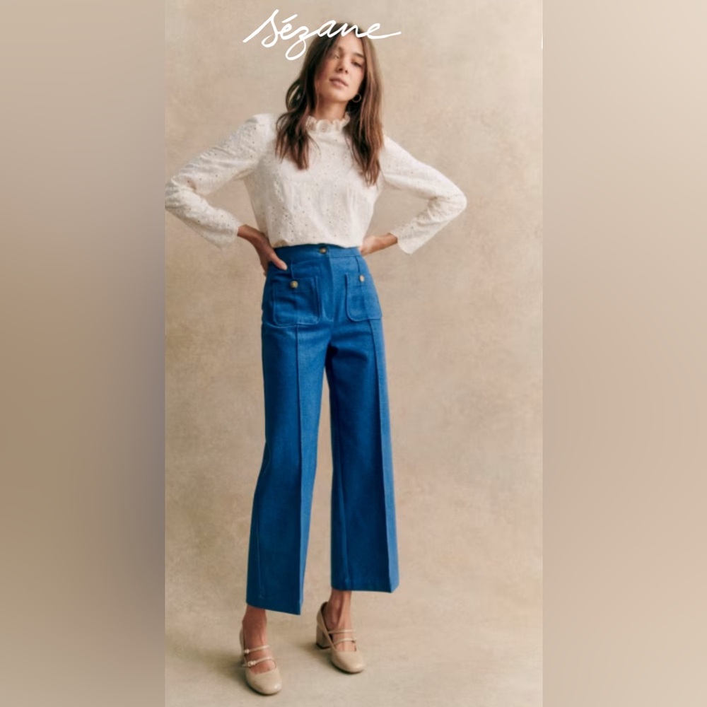 Sezane Emilio Denim pants size 34